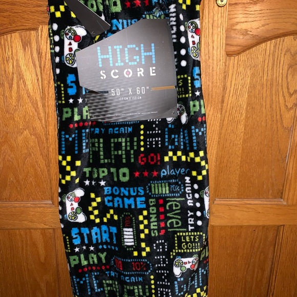 Other - Boys High Score gamers blanket nwt